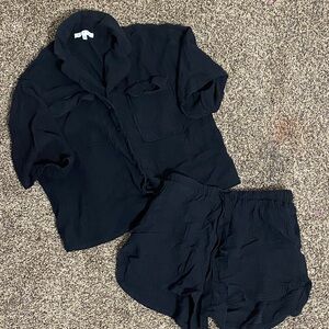 HYFVE Black Button-Up Set